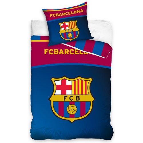 Lenjerie de pat FC Barcelona Belt, din bumbac, 140 x 200 cm, 70 x 90 cm