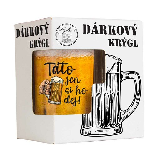 Bohemia Gifts Ajándék pohár - Apukának , 500 ml