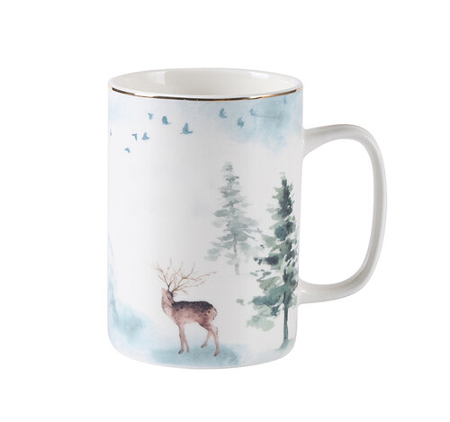 Misty Forest Porcelánový hrnček Deer, 300 ml