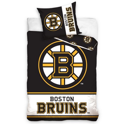 Постільна білизна в комплекті NHL Boston Bruins, 140 x 200 см, 70 x 90 см