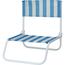 Розкладний пляжний стілець Stripes, 65 x 44 x 19  см, блакитний