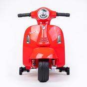 Baby Mix Dětská elektrická motorka Vespa, červená