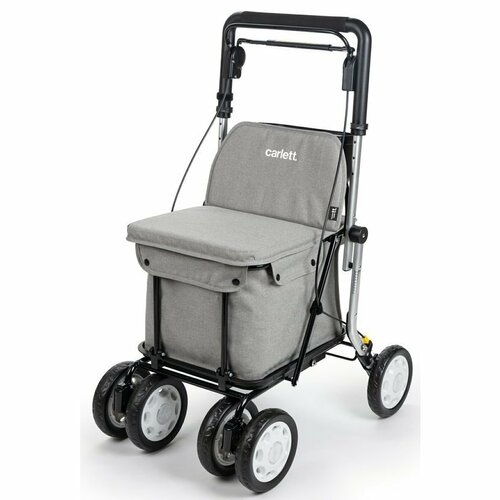 Carlett Senior Assist hodilna nakupovalna torba nakolesih 38 l, svetlo siva