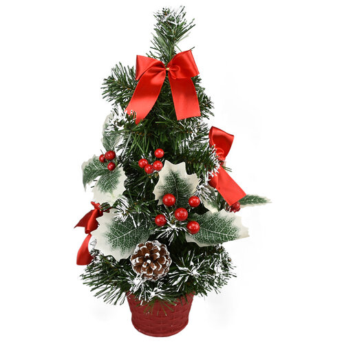 Celebración karácsonyfa, piros, 30 cm