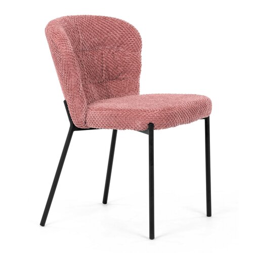 Zestaw krzeseł do jadalni Bouclé CT-W1077 PINK2, 4 szt.