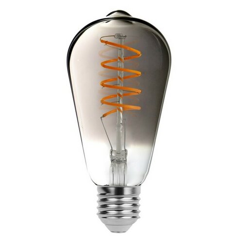 Rabalux Żarówka dekoracyjna LED filament ze skręconym żarnikiem, dymny, E27, ST64, 5 W, 200 lm