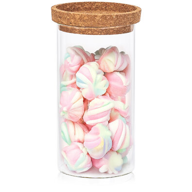 4Home Pojemnik szklany na żywność z pokrywką Cork, 1000 ml