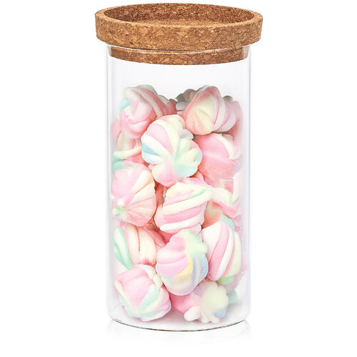 4Home Cork üvegedény fedővel, 1000 ml