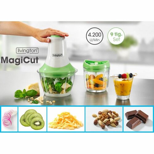 Mediashop Livington Zerkleiner MagiCut 9v1grün  ,