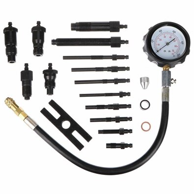 Sixtol Набір для перевірки компресії дизельних двигунів MECHANIC ENGINE TESTER 19, 0-70 бар, 19 шт.