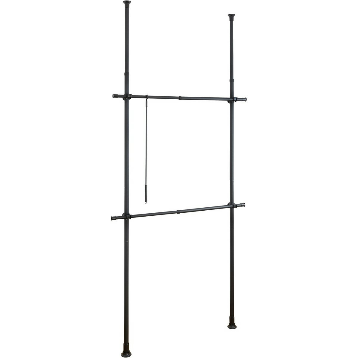 Wenko Teleskopické vešiaky Herkules Basic, čierna