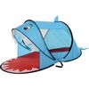Schnell faltbares Zelt für Kinder mit UV-Schutz  50+, Hai-Dekor, 182 x 100 x H. 86 cm
