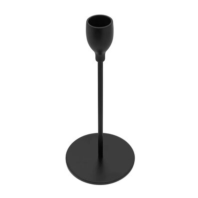 Altom Suport de lumânări din metal negru, 18 cm