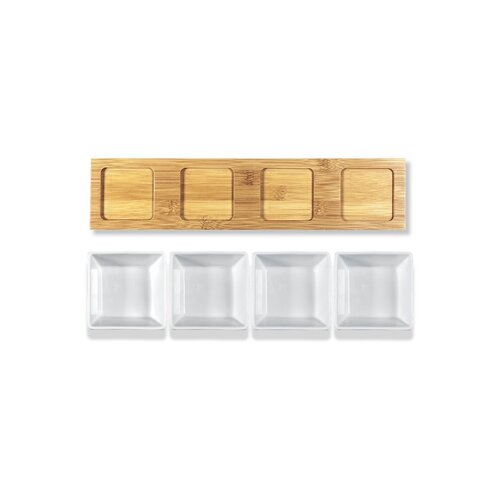 Lamart LT9020 Set de servire 5 piese Bamboo, 38 x9 cm