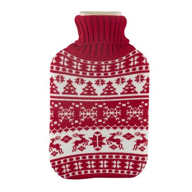 Altom Termofor kötött huzatban, X-Mas piros, 1,8 l