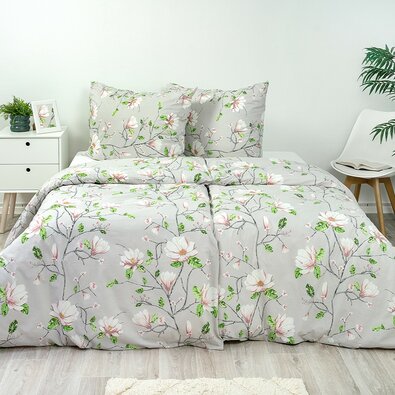Stanex bombažno posteljnino Magnolie, 140 x 200cm, 70 x 90 cm
