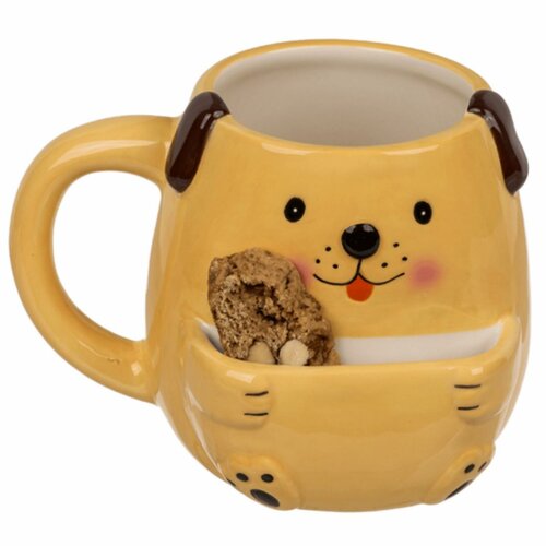 Skodelica z žepkom za piškote Pesek, 400 ml