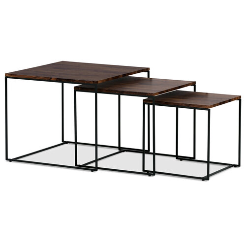 Komplet konferenčnih miz v dekoru oreh 3 kos