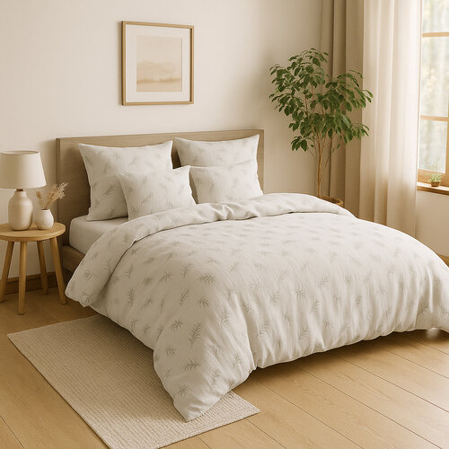 Matex Muslin posteljnina Olivka, 140 x 200 cm, 70 x 90 cm