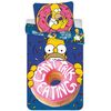 Dětské bavlněné povlečení Simpsons Homer donut, 140 x 200 cm, 70 x 90 cm