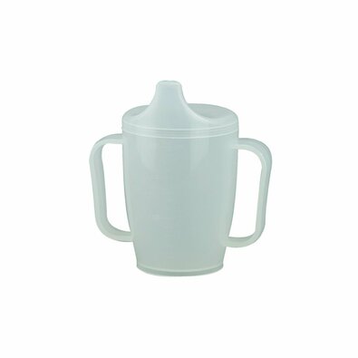 Skodelica s pokrovom in dvema pokrovčkoma 250 ml,bela