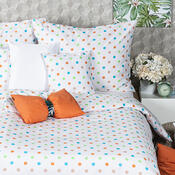 Lenjerie de pat 4Home Dots, din bumbac portocaliu, 140 x 200 cm, 70 x 90 cm