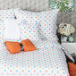 Lenjerie de pat 4Home Dots, din bumbac portocaliu, 140 x 220 cm, 70 x 90 cm