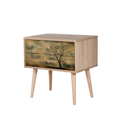 Măsuță de noptieră Two Sonoma Oak