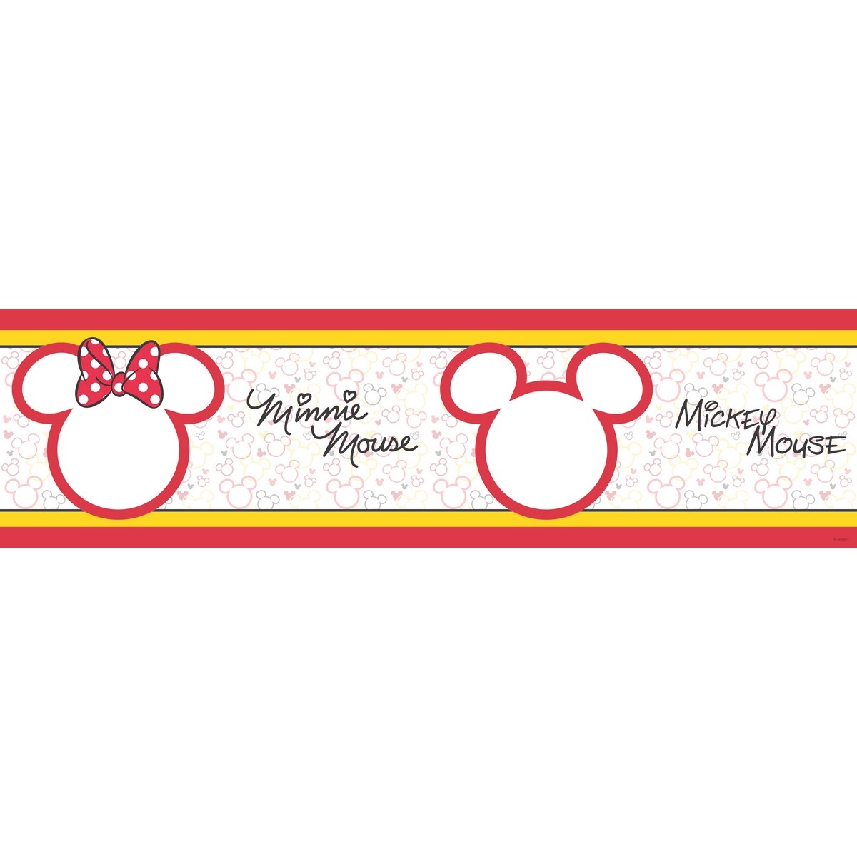 Mickey Mouse és  Minnie öntapadós bordűr tapéta, 500 x 14 cm