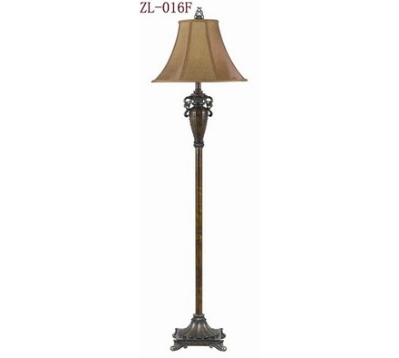 Vysoká stojací lampa ZL-016F výška 153 hnědá, hnědá, pr. 45 x 153 cm