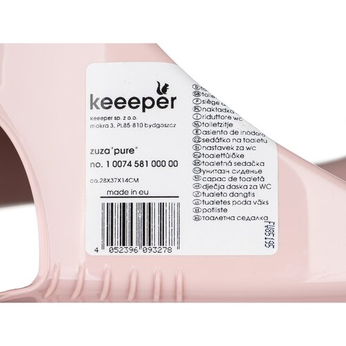 Keeper Scaun de toaletă pentru copii Duck, roz