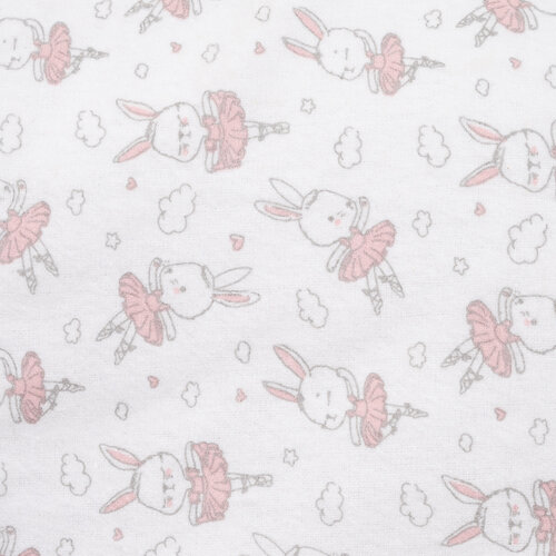 4Home Flanell-Bettwäsche für Kinder Ballerina, 100 x 135 cm, 40 x 60 cm