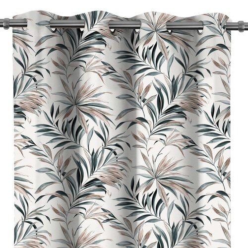 Restilo Záves Blackout Tropics modrá, 140 x 245 cm