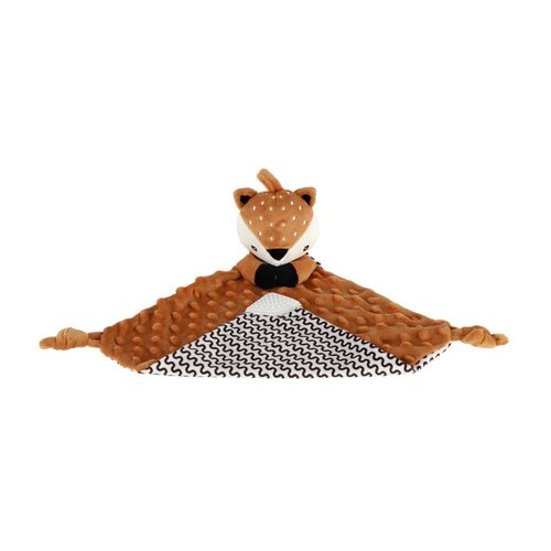 Usínáček babyted Srneček, kousátko, chrastítko plyš 25 x 25 cm, hnědá