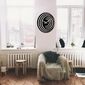 Ceas de perete Circles S017 Black , 48 x 48 cm