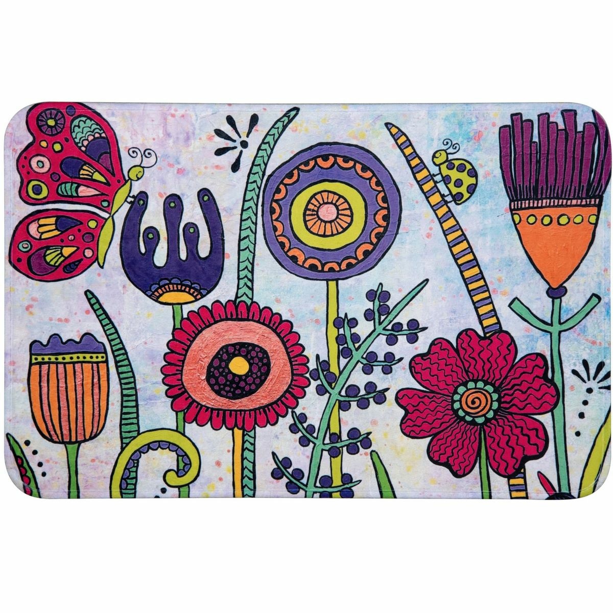 Wenko Koupelnová předložka Flora Rollin Art, 45 x 70 cm, 140 x 200 cm, 70 x 90 cm