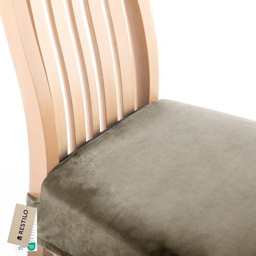Spannbezug für Stuhlkissen Restilo Sento Beige, 40 x 40 + 5 cm