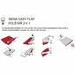 Lenjerie din satin-flanel Bugatti 6068/250,ruginiu/roz, 140 x 200 cm, 70 x 90 cm