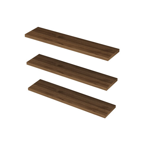 Polička Boss Walnut, 3 ks