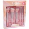 Set de pensule cosmetice roz, 5 buc