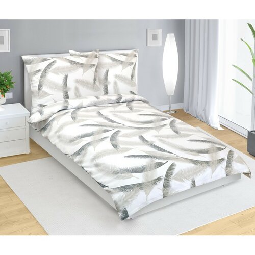 Bellatex Flanelové obliečky Pierko, 140 x 220 cm, 70 x 90 cm