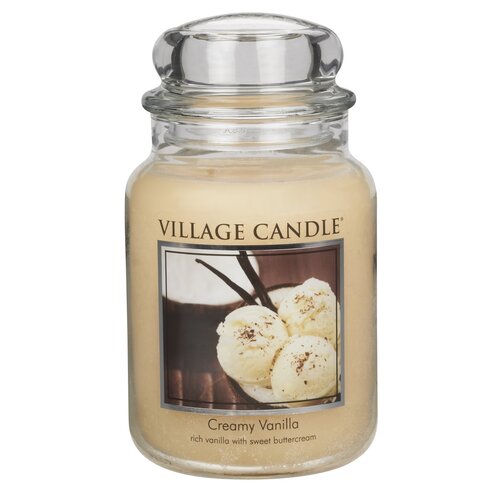 Village Candle Vonná svíčka Vanilková zmrzlina  - Creamy Vanilla, 645 g