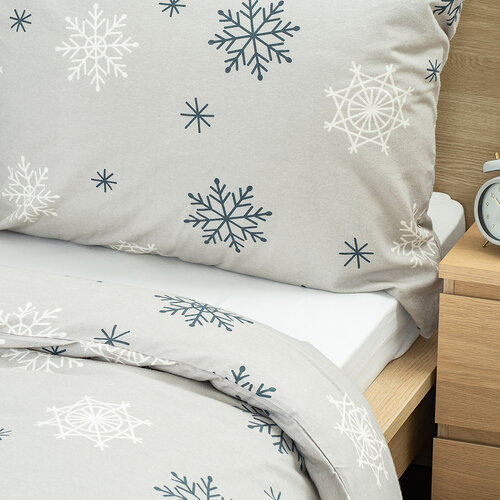 4Home Flanell-Bettwäsche Snow Romance, 140 x 200 cm, 70 x 90 cm