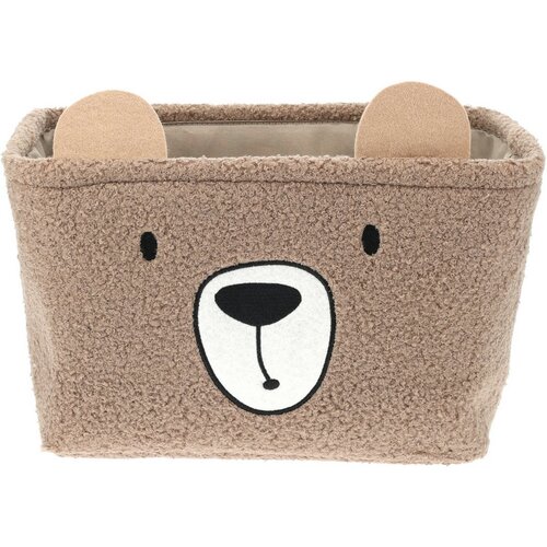 Set de coșuri de depozitare Hatu pentru copiiUrsuleț, 2 bucăți, gri