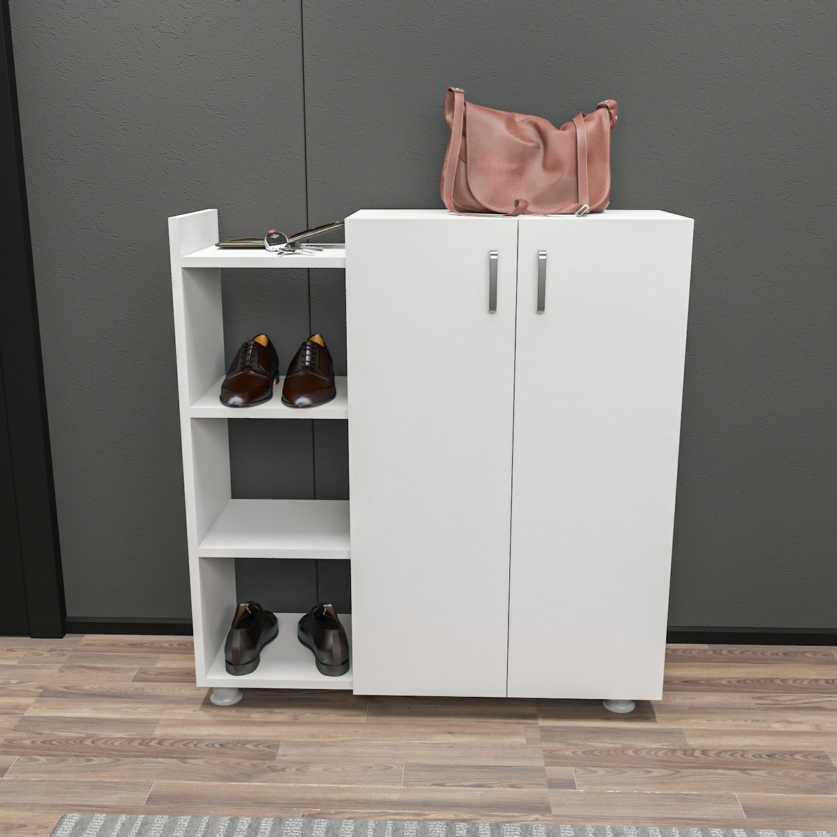 Skrinka na topánky Asus White