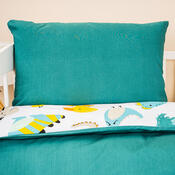 4Home Kinderbettwäsche aus Baumvolle Little Dino, 100 x 135 cm, 40 x 60 cm