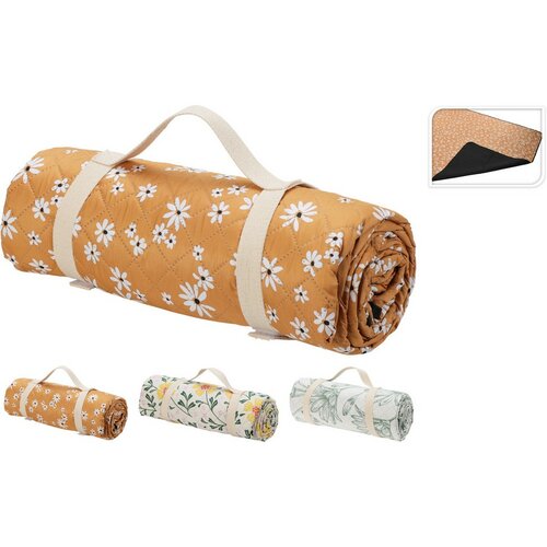 Piknik deka Zeleni cvetovi 150 x 200 cm