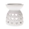 Porcelanska aromalampa Luminary bela, 7,7 x 9 cm