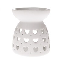 Porcelanowy kominek zapachowy Luminary biały, 7,7 x 9 cm