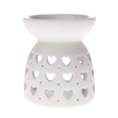 Porcelanska aromalampa Luminary bela, 7,7 x 9 cm